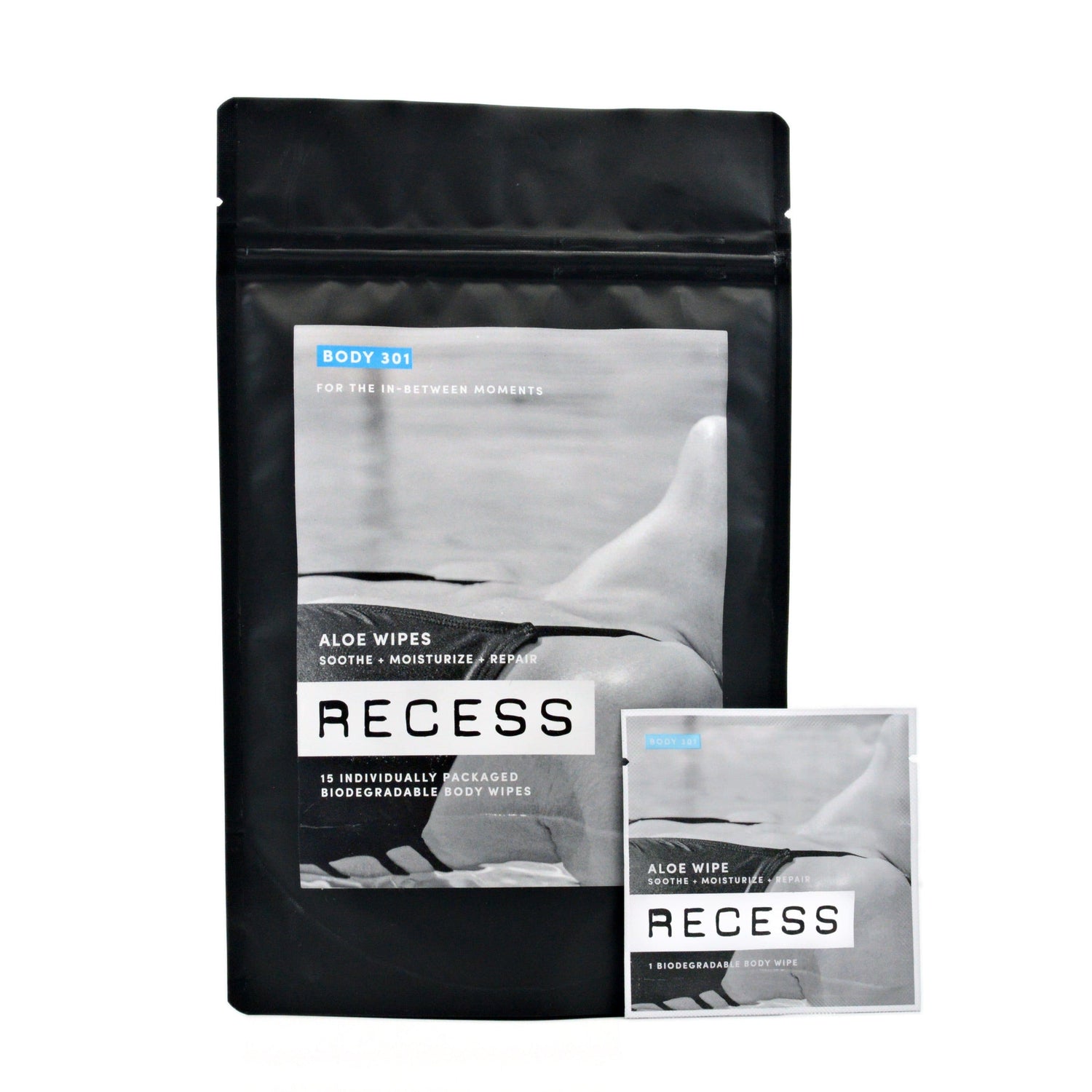 BODY 301: After-Sun Aloe Wipes (Pack of 15)