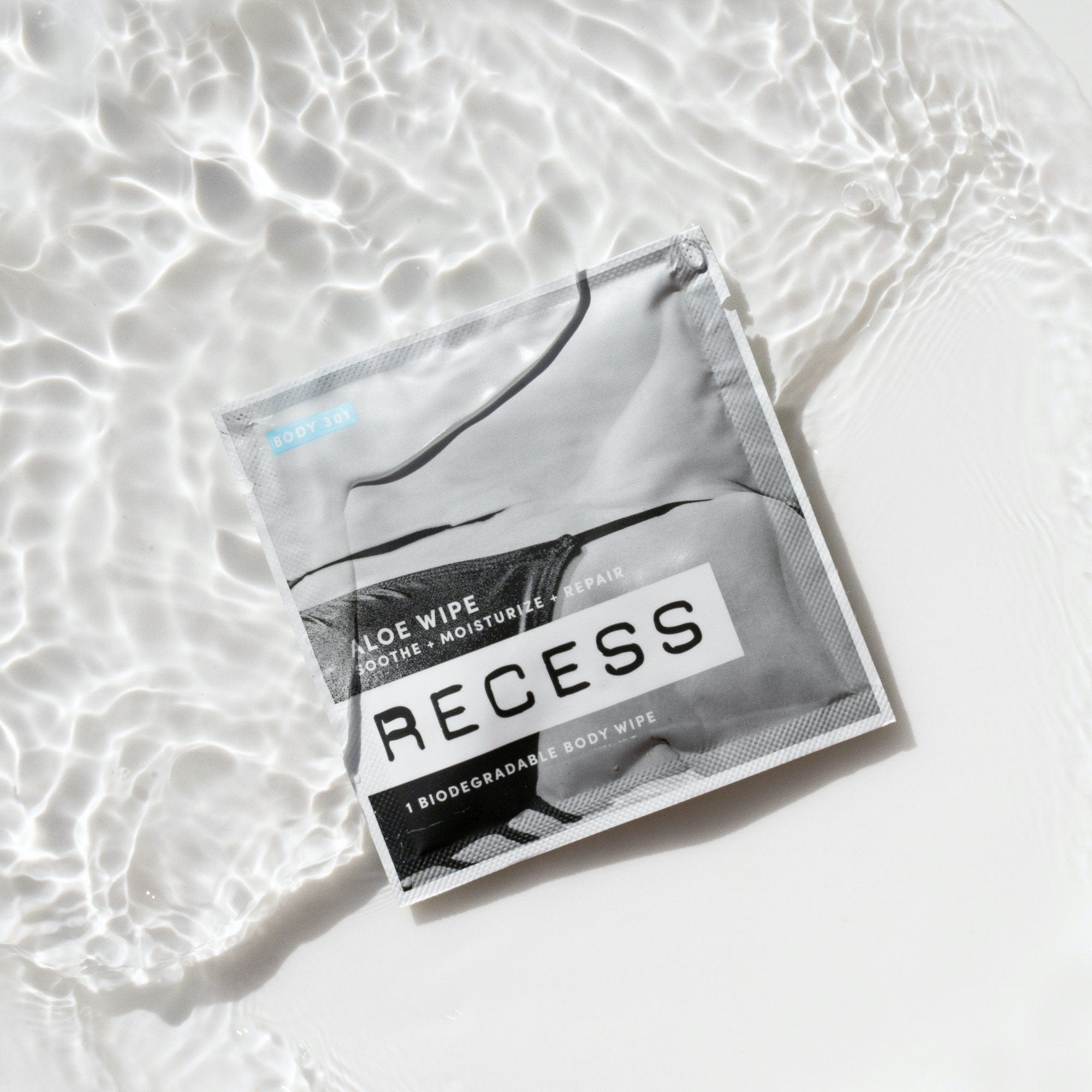 RECESS body wipe BODY 301: After-Sun Aloe Wipes (Pack of 15)