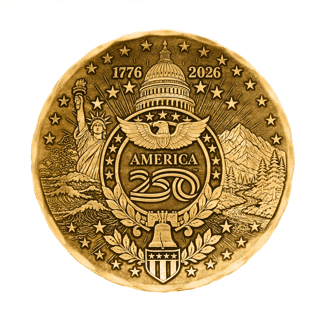America250 Sea to Shining Sea Commemorative Coaster (Bronze)