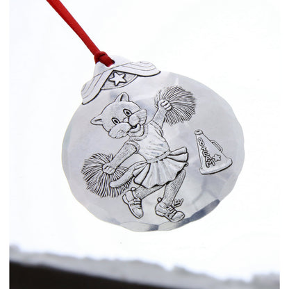 Cheerleader Cat Ornament