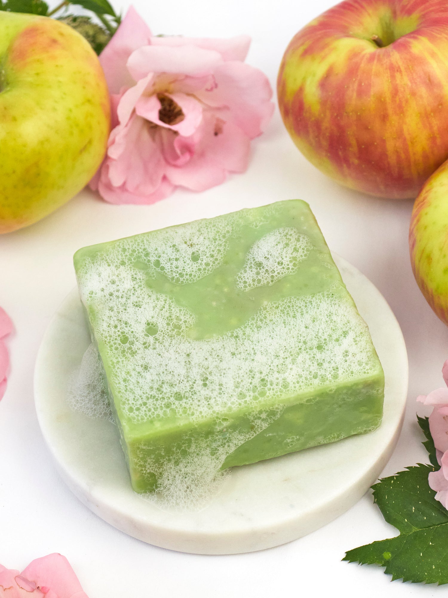 Apple Rose Soap Scrub Bar - My American Goods
