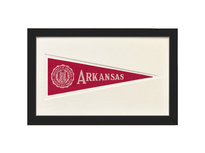 Vintage University of Arkansas Hormel Pennant
