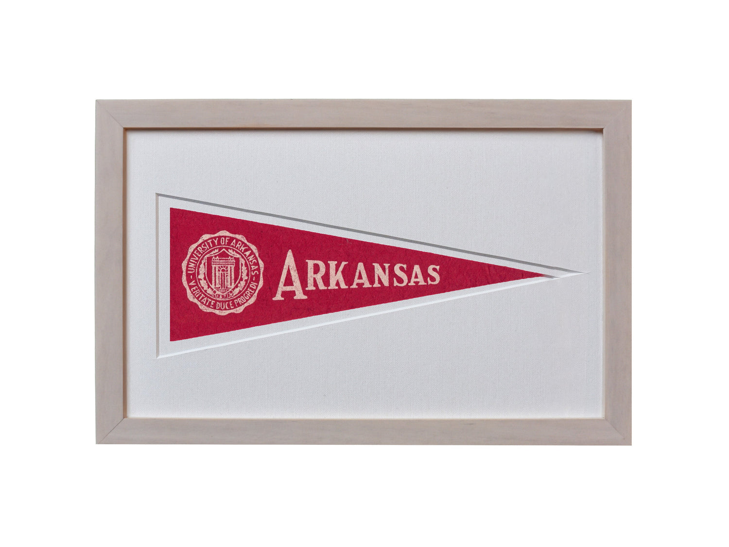 Vintage University of Arkansas Hormel Pennant
