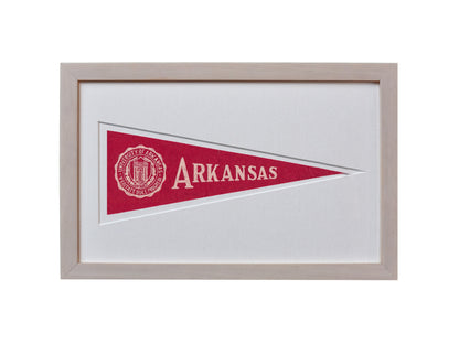 Vintage University of Arkansas Hormel Pennant