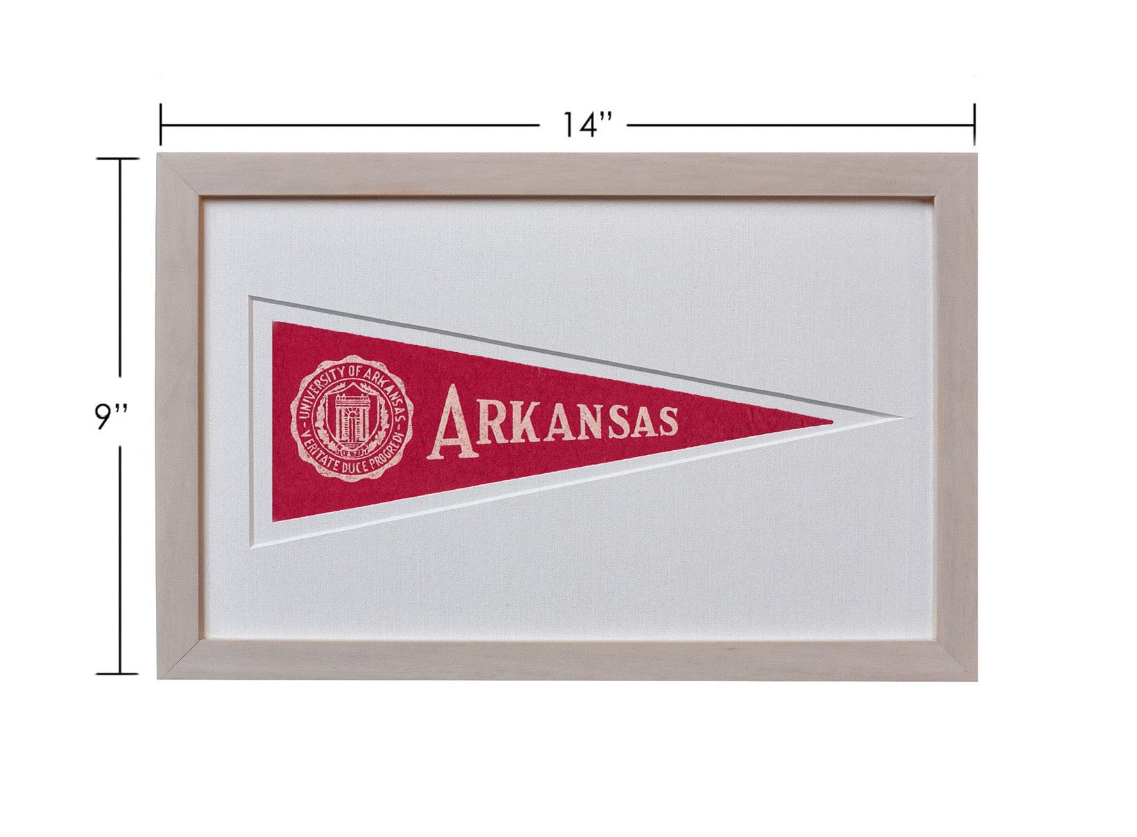 Americana Memories Vintage University of Arkansas Hormel Pennant