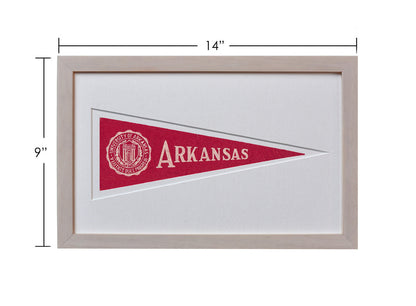Vintage University of Arkansas Hormel Pennant