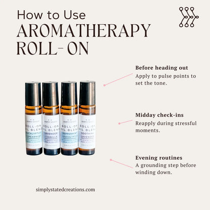 Simply Stated Creations Aromatherapy Oils Soothing Lavender Aromatherapy Roll-On