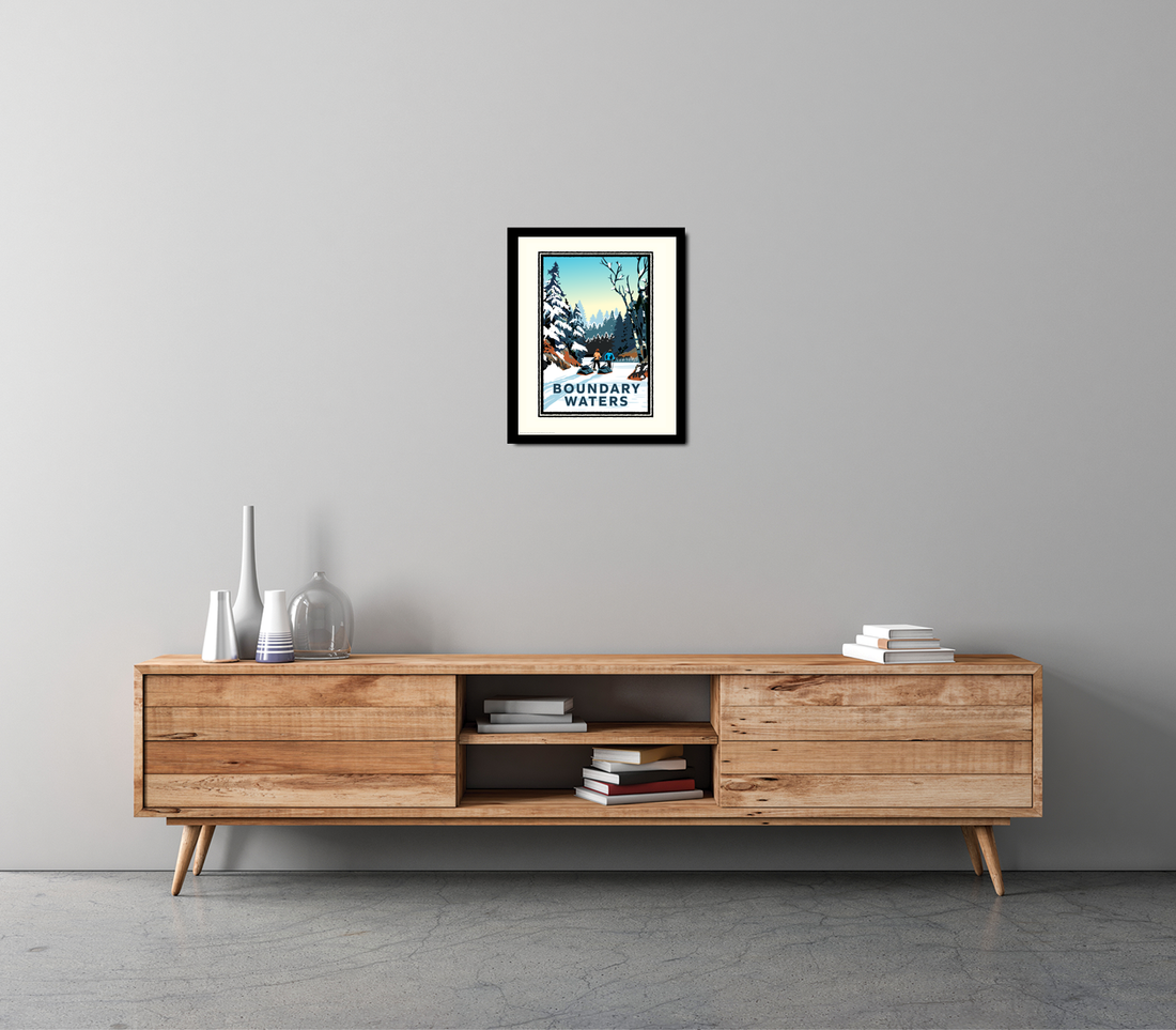 Landmark MN | Boundary Waters Winter Art Print - My American Goods