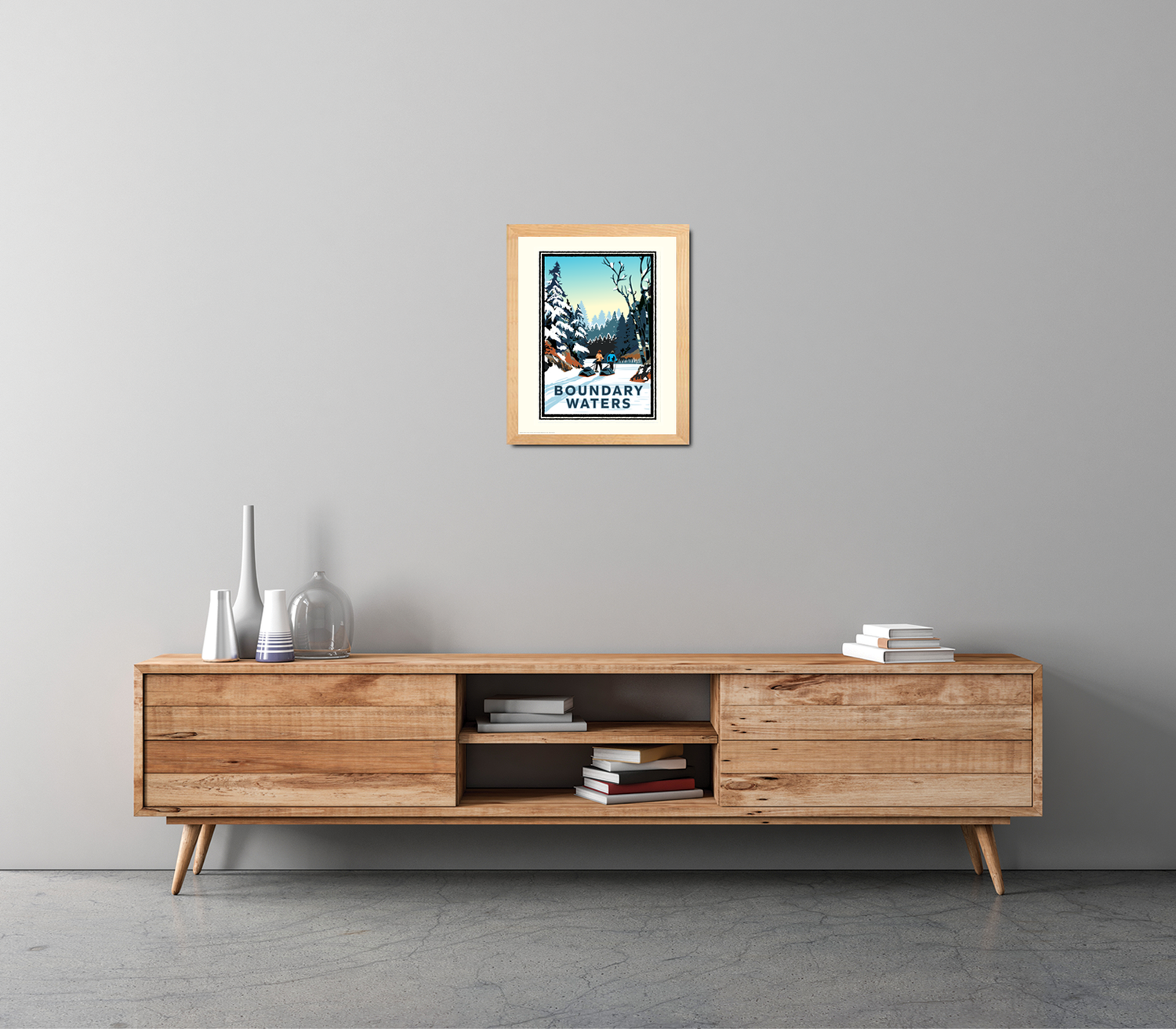 Landmark MN | Boundary Waters Winter Art Print - My American Goods