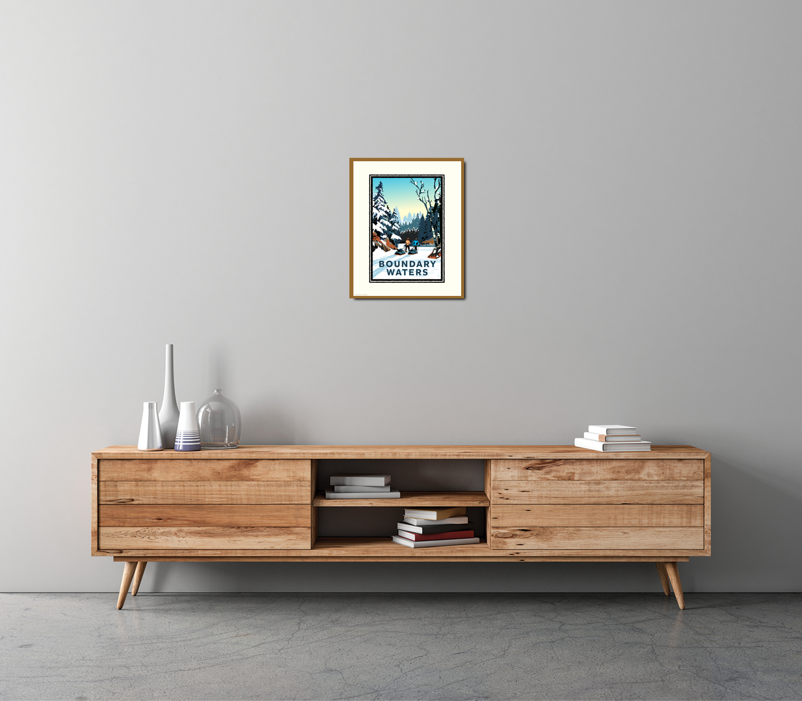 Landmark MN | Boundary Waters Winter Art Print - My American Goods