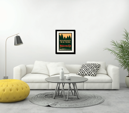 Landmark MN | Boundary Waters Canoe Art Print - My American Goods