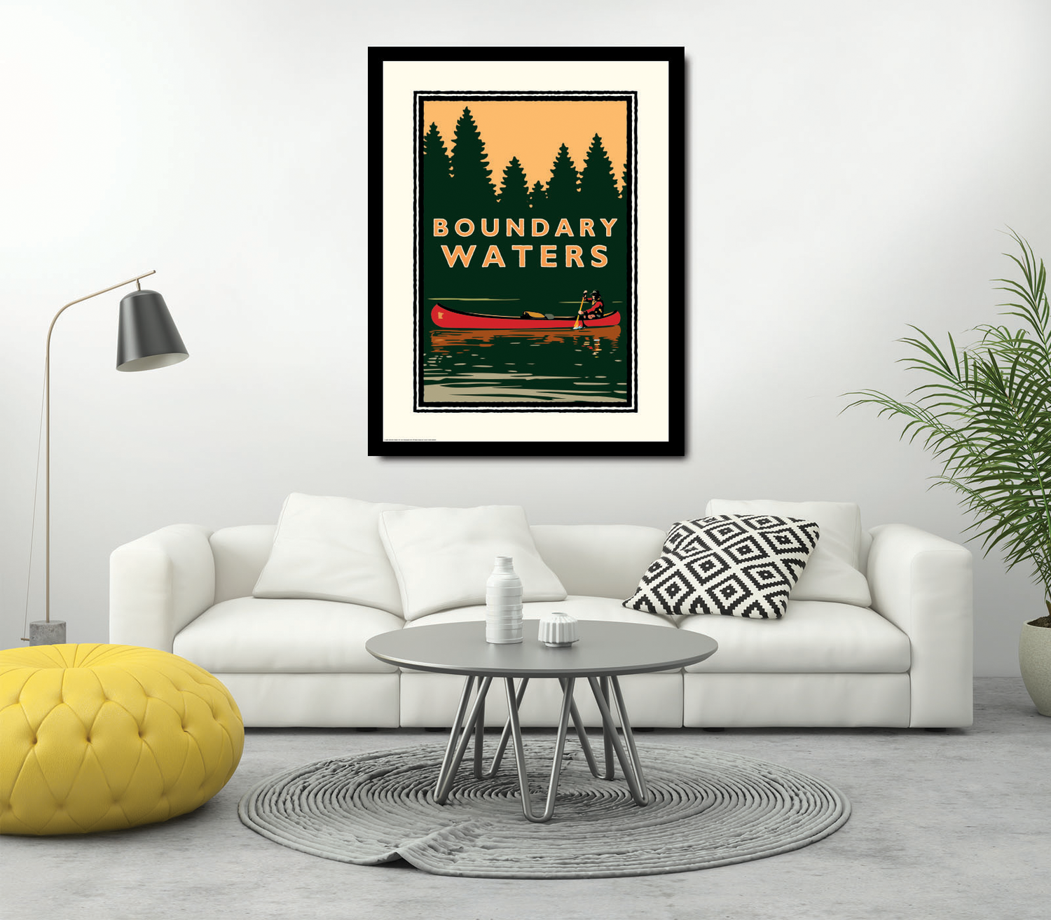 Landmark MN | Boundary Waters Canoe Art Print - My American Goods