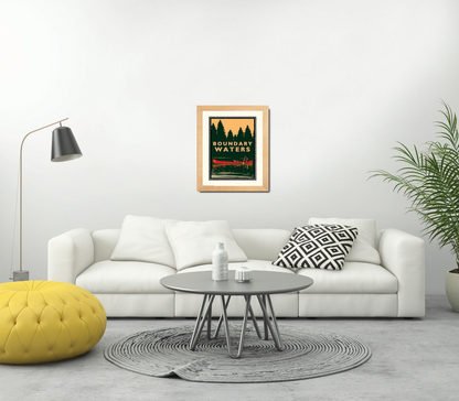 Landmark MN | Boundary Waters Canoe Art Print - My American Goods