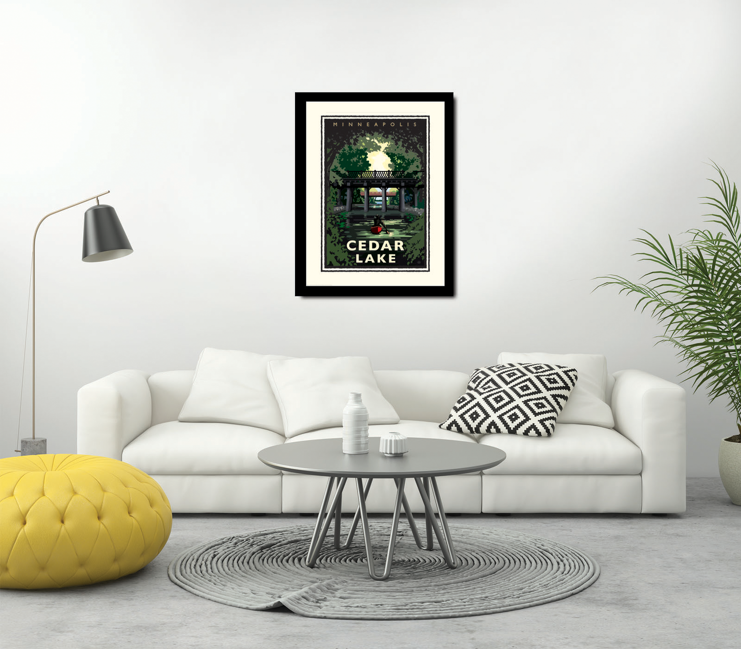 Landmark MN | Cedar Lake Minneapolis Art Print - My American Goods