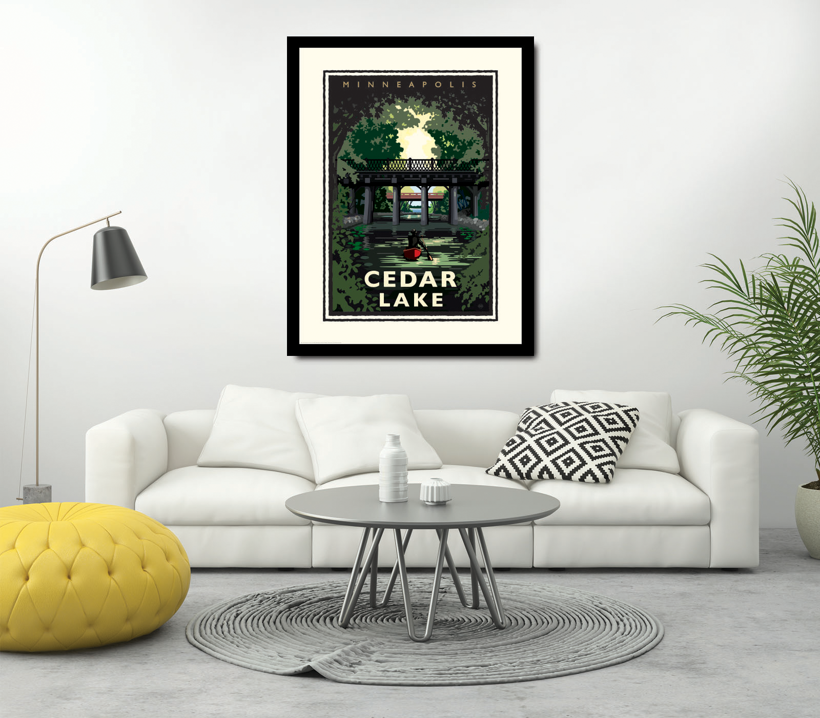 Landmark MN | Cedar Lake Minneapolis Art Print - My American Goods