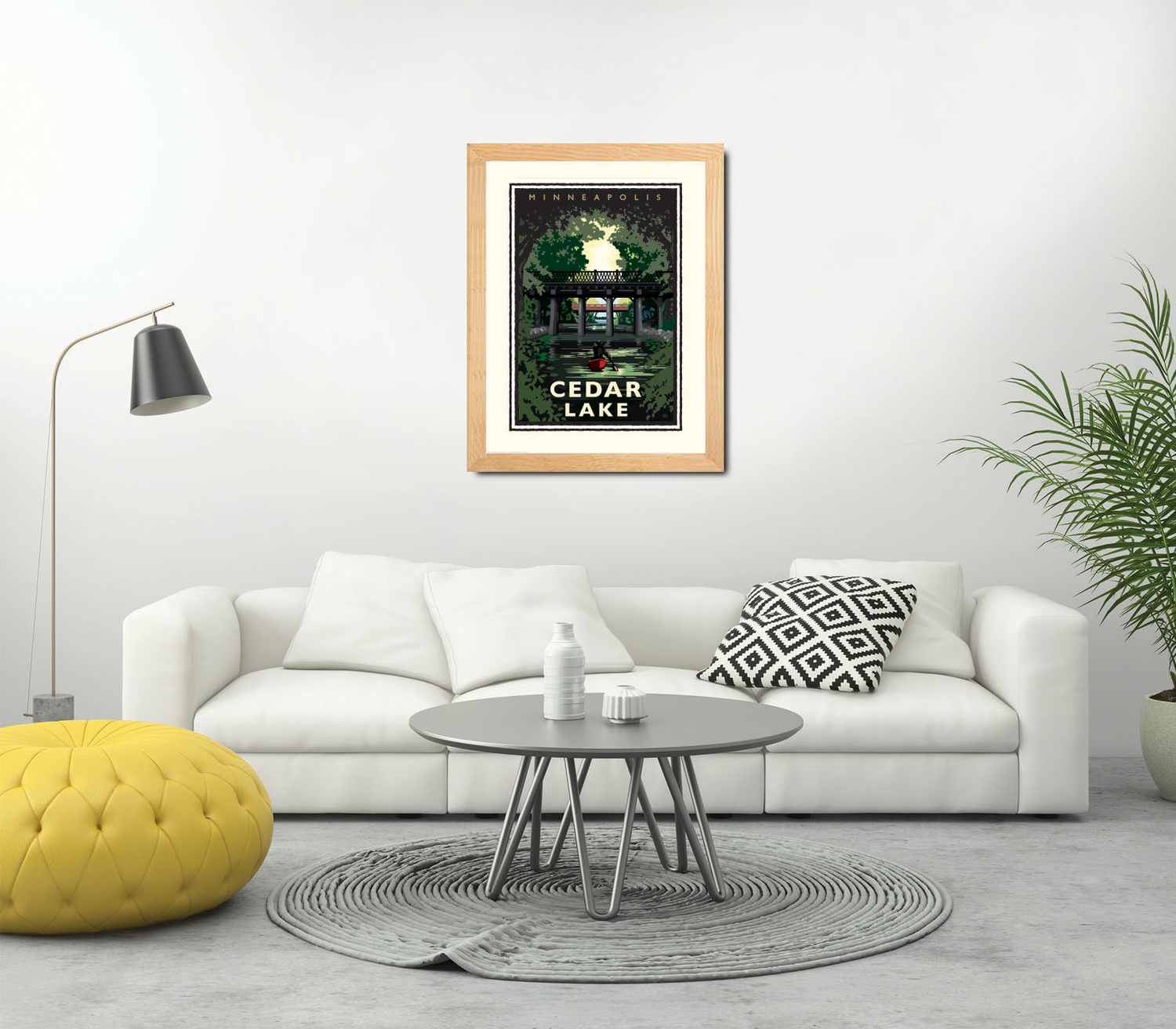 Landmark MN | Cedar Lake Minneapolis Art Print - My American Goods