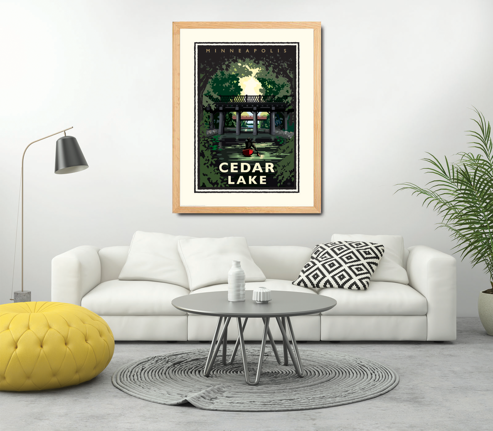 Landmark MN | Cedar Lake Minneapolis Art Print - My American Goods