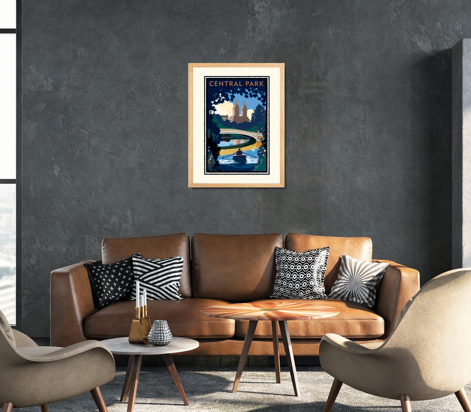 Landmark NY | Central Park Bridge Day NYC Art Print - My American Goods