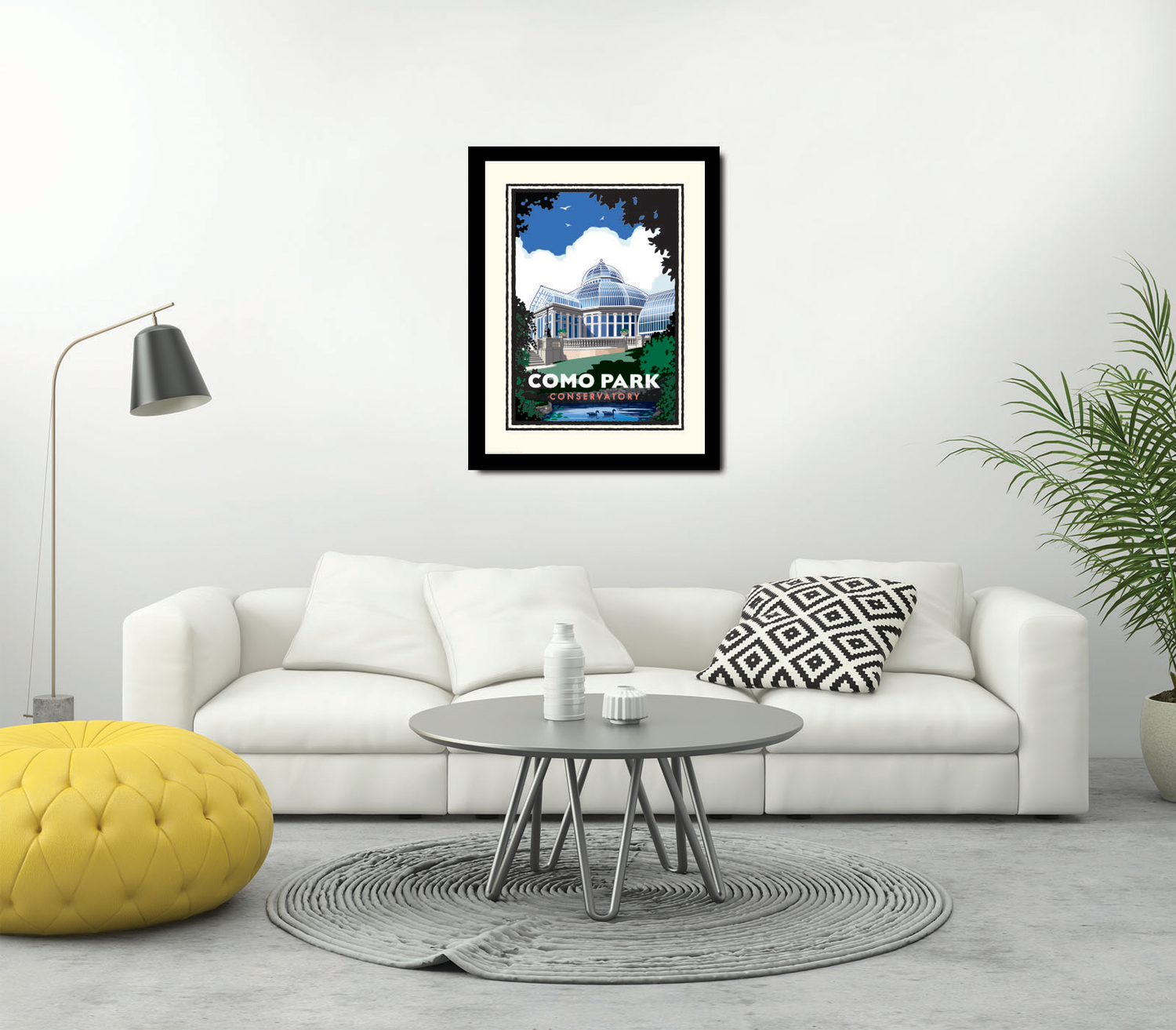Landmark MN | Como Park Conservatory St Paul Art Print - My American Goods