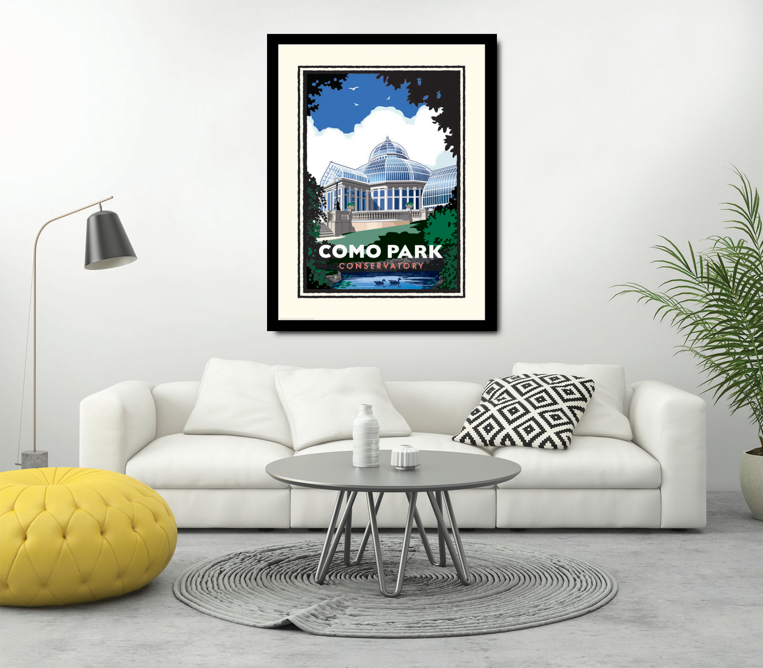 Landmark MN | Como Park Conservatory St Paul Art Print - My American Goods