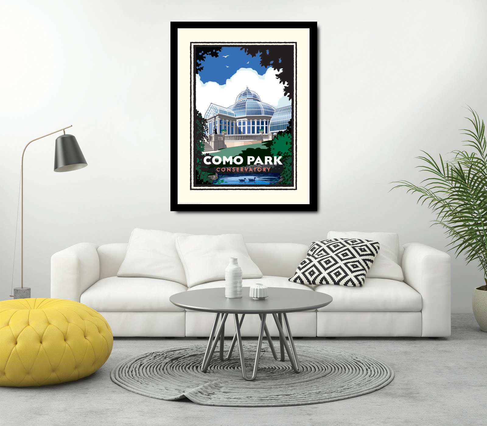 Landmark MN | Como Park Conservatory St Paul Art Print - My American Goods