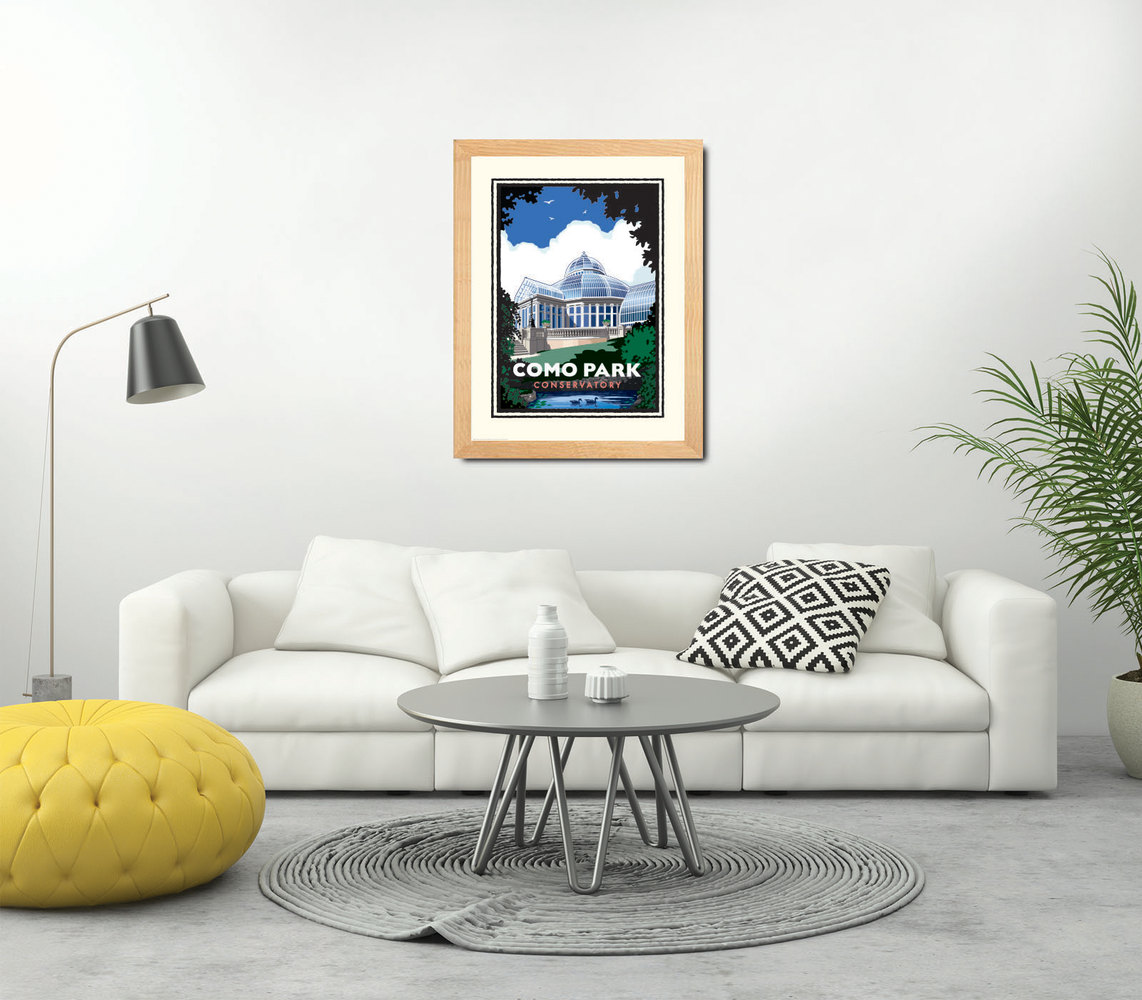 Landmark MN | Como Park Conservatory St Paul Art Print - My American Goods