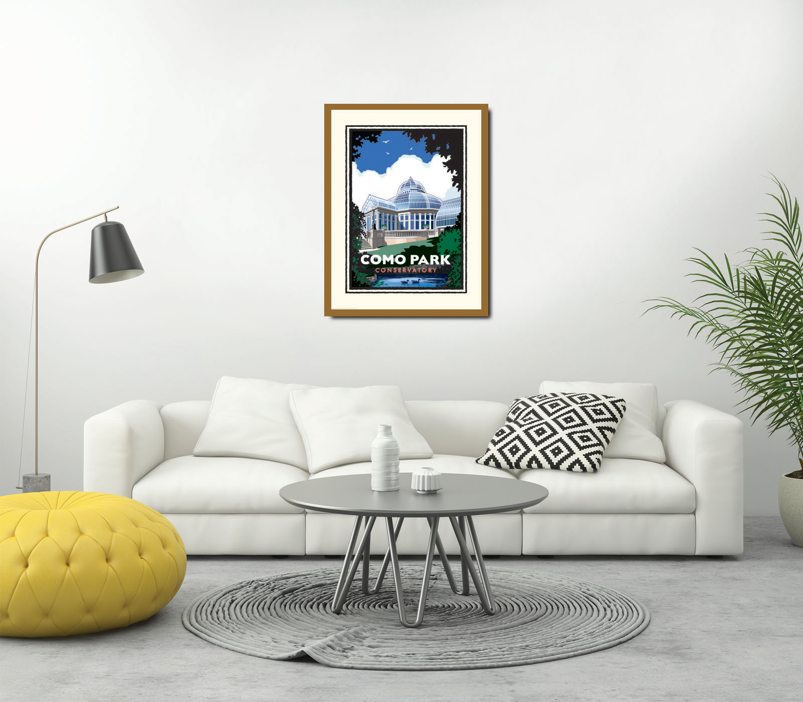 Landmark MN | Como Park Conservatory St Paul Art Print - My American Goods
