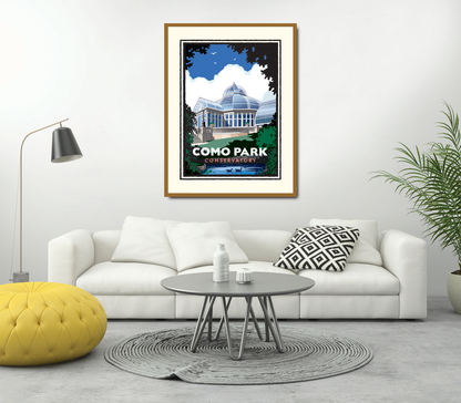 Landmark MN | Como Park Conservatory St Paul Art Print - My American Goods