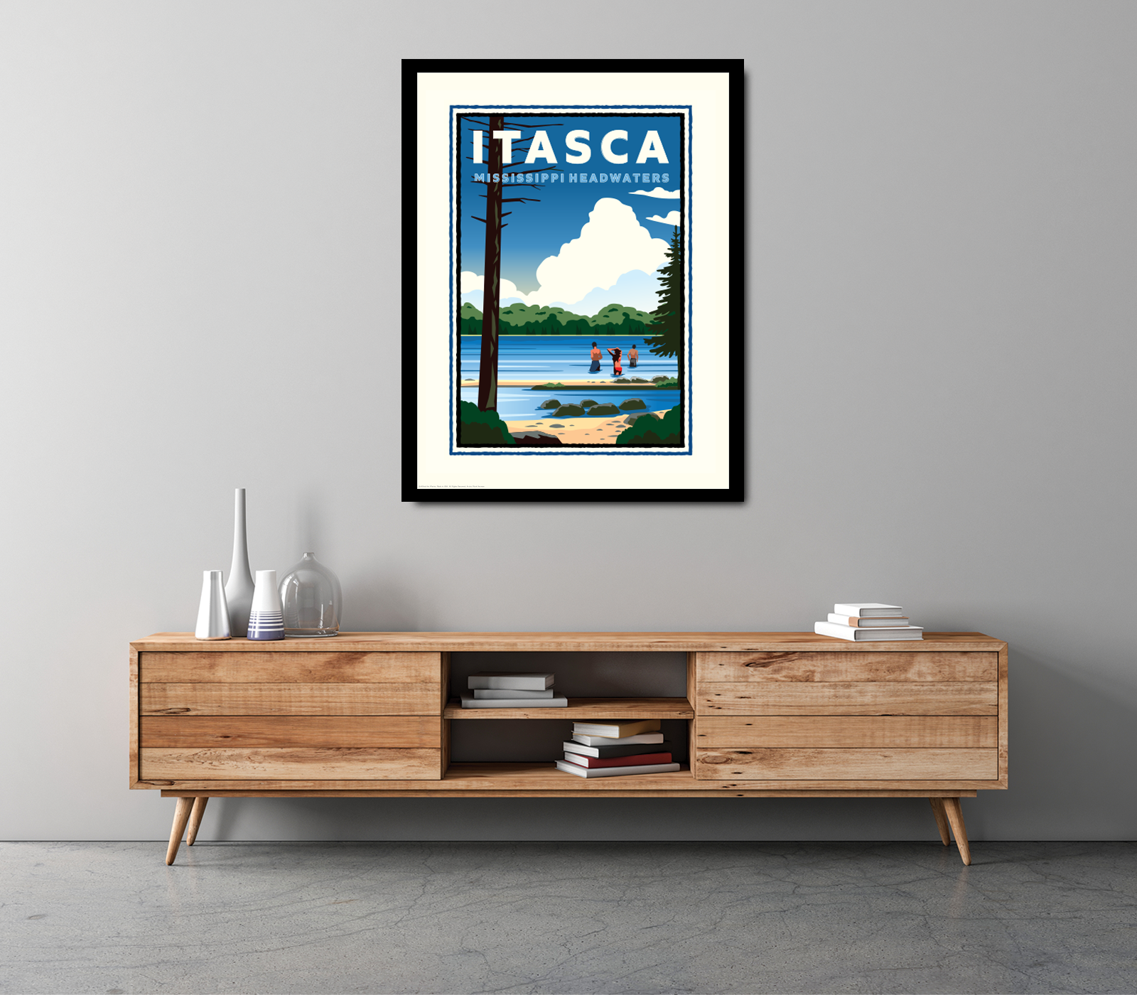 Landmark MN | Itasca State Park Art Print - My American Goods