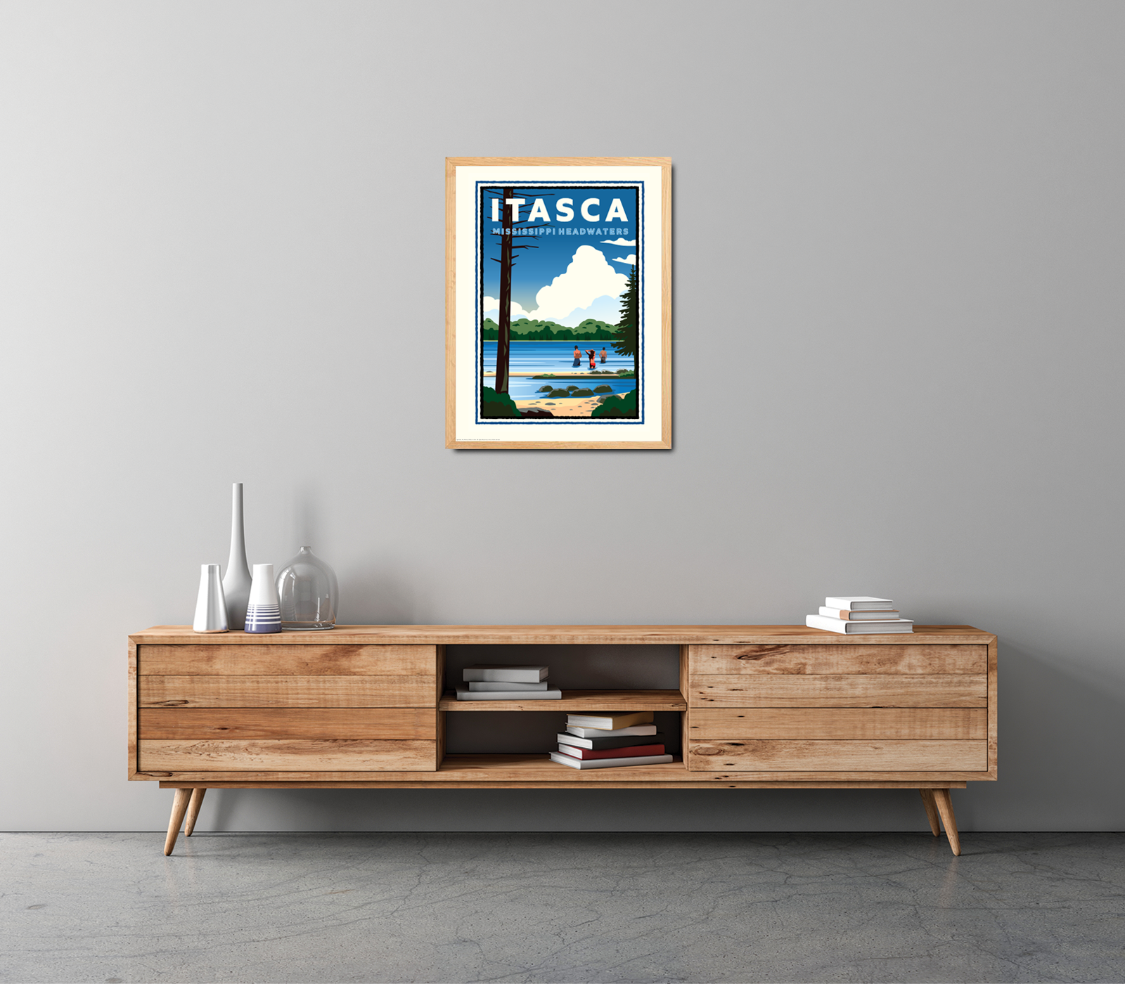 Landmark MN | Itasca State Park Art Print - My American Goods