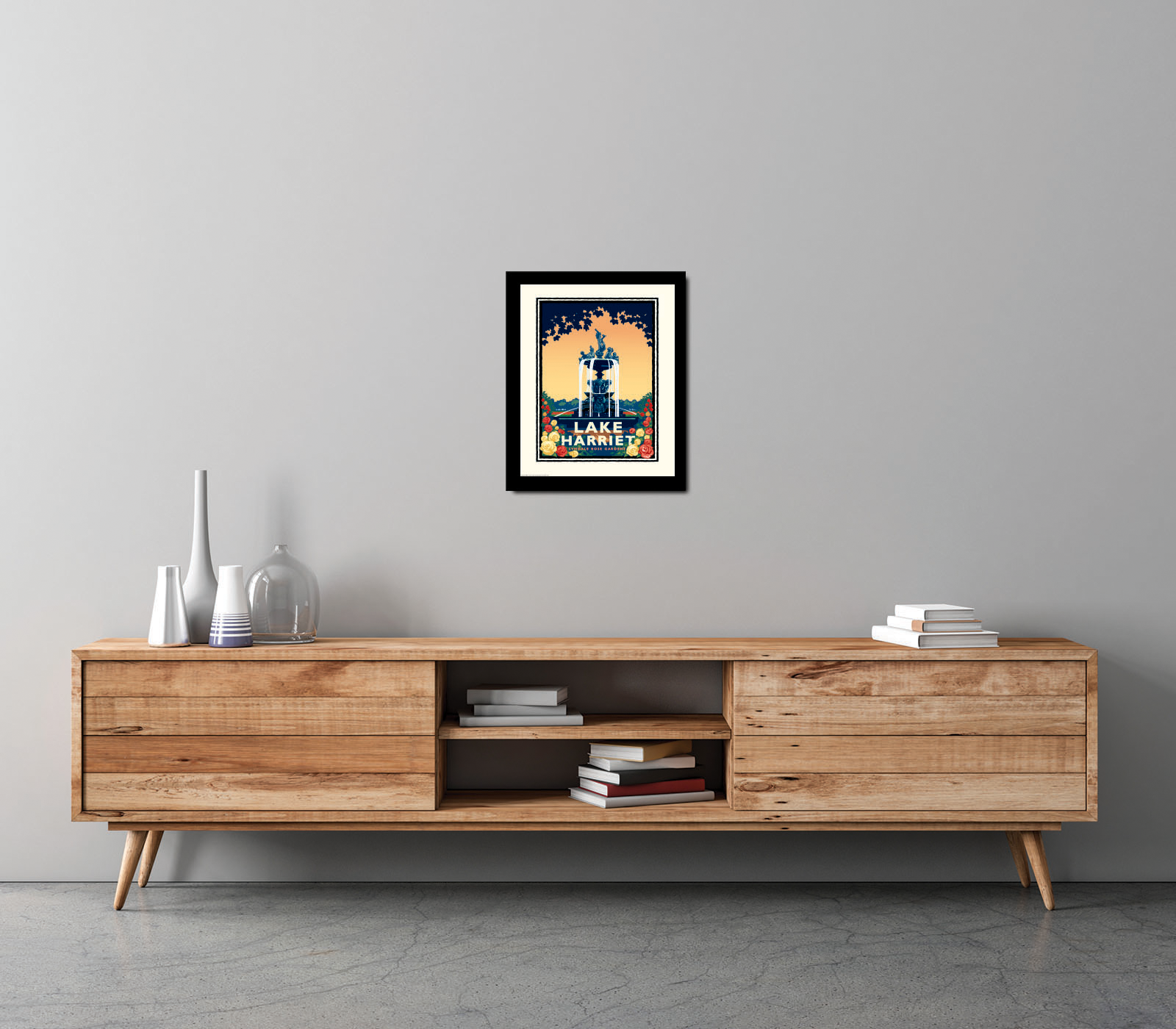 Landmark MN | Lake Harriet Rose Garden Minneapolis Art Print - My American Goods
