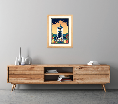 Landmark MN | Lake Harriet Rose Garden Minneapolis Art Print - My American Goods