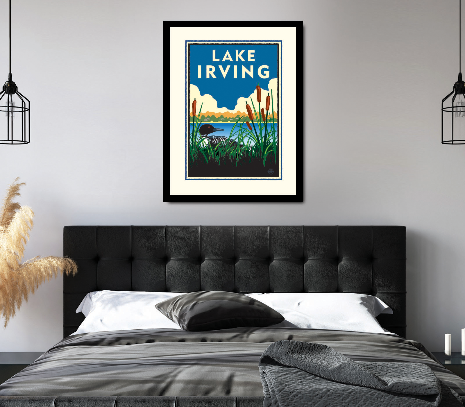Landmark MN | Lake Irving Bemidji Art Print - My American Goods