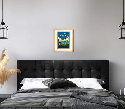 Landmark MN | Lake Irving Bemidji Art Print - My American Goods
