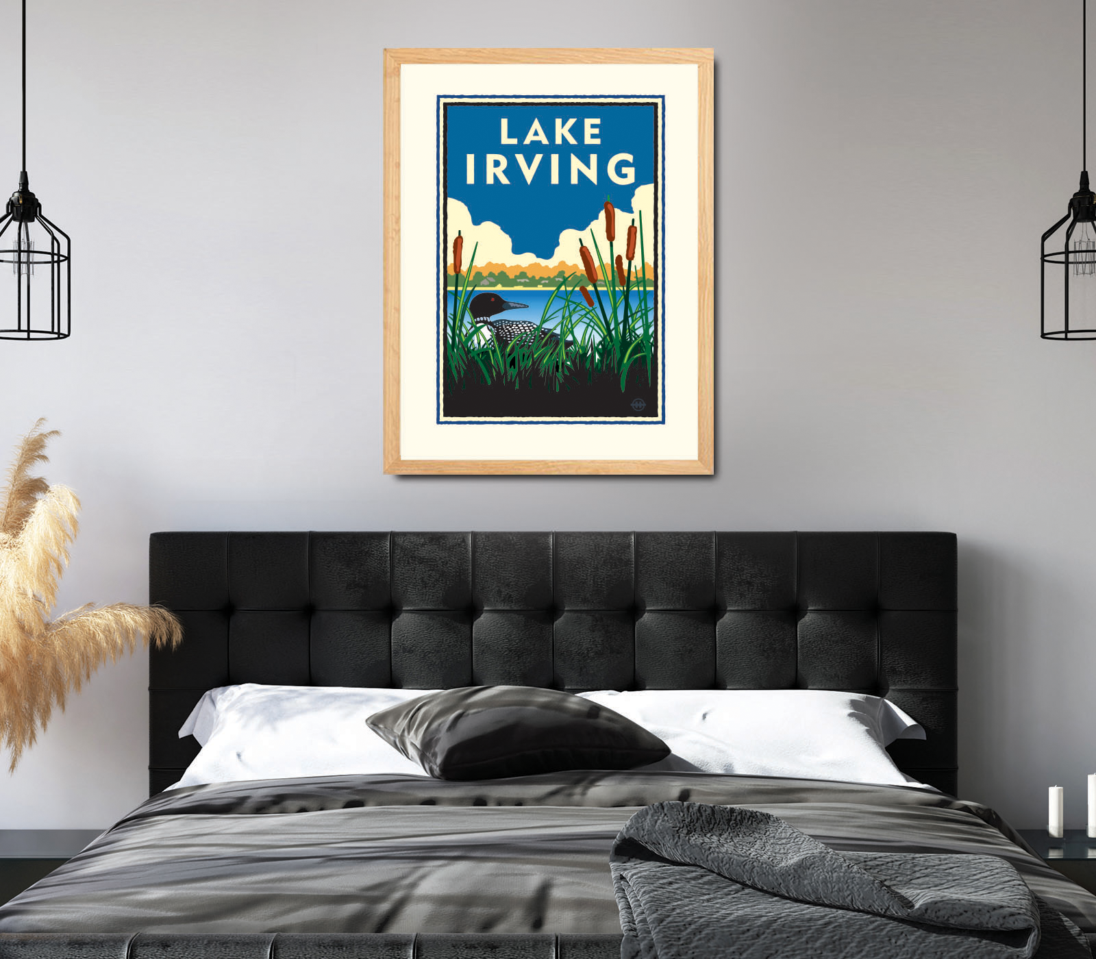 Landmark MN | Lake Irving Bemidji Art Print - My American Goods