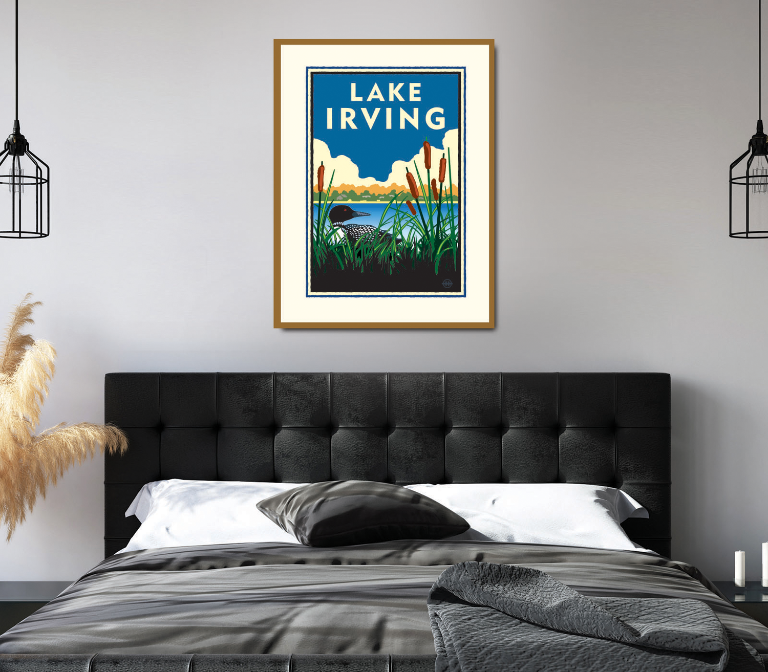 Landmark MN | Lake Irving Bemidji Art Print - My American Goods