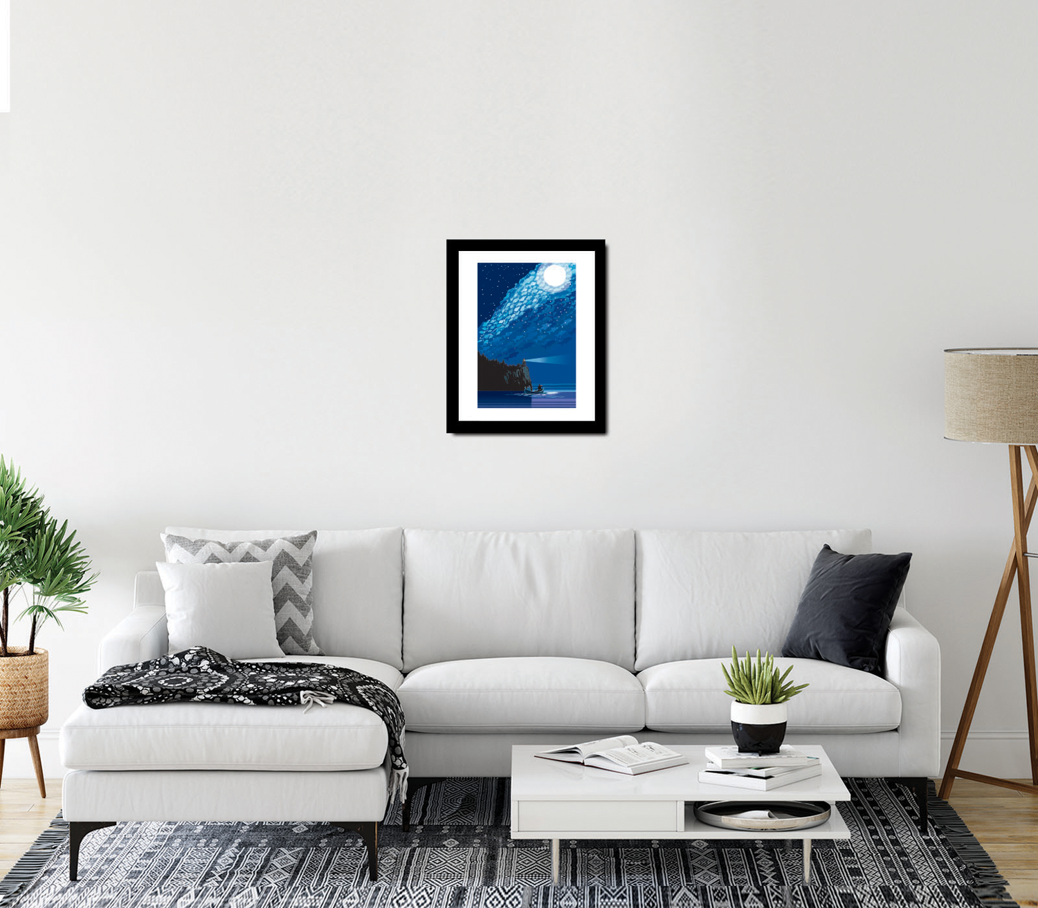 Landmark MN | Lake Superior Starry Night Art Print - My American Goods