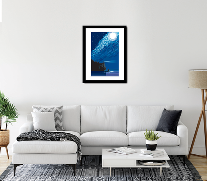 Landmark MN | Lake Superior Starry Night Art Print - My American Goods