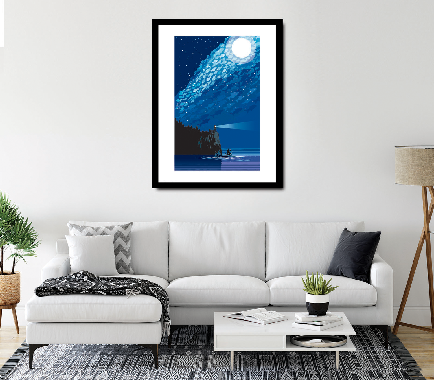 Landmark MN | Lake Superior Starry Night Art Print - My American Goods