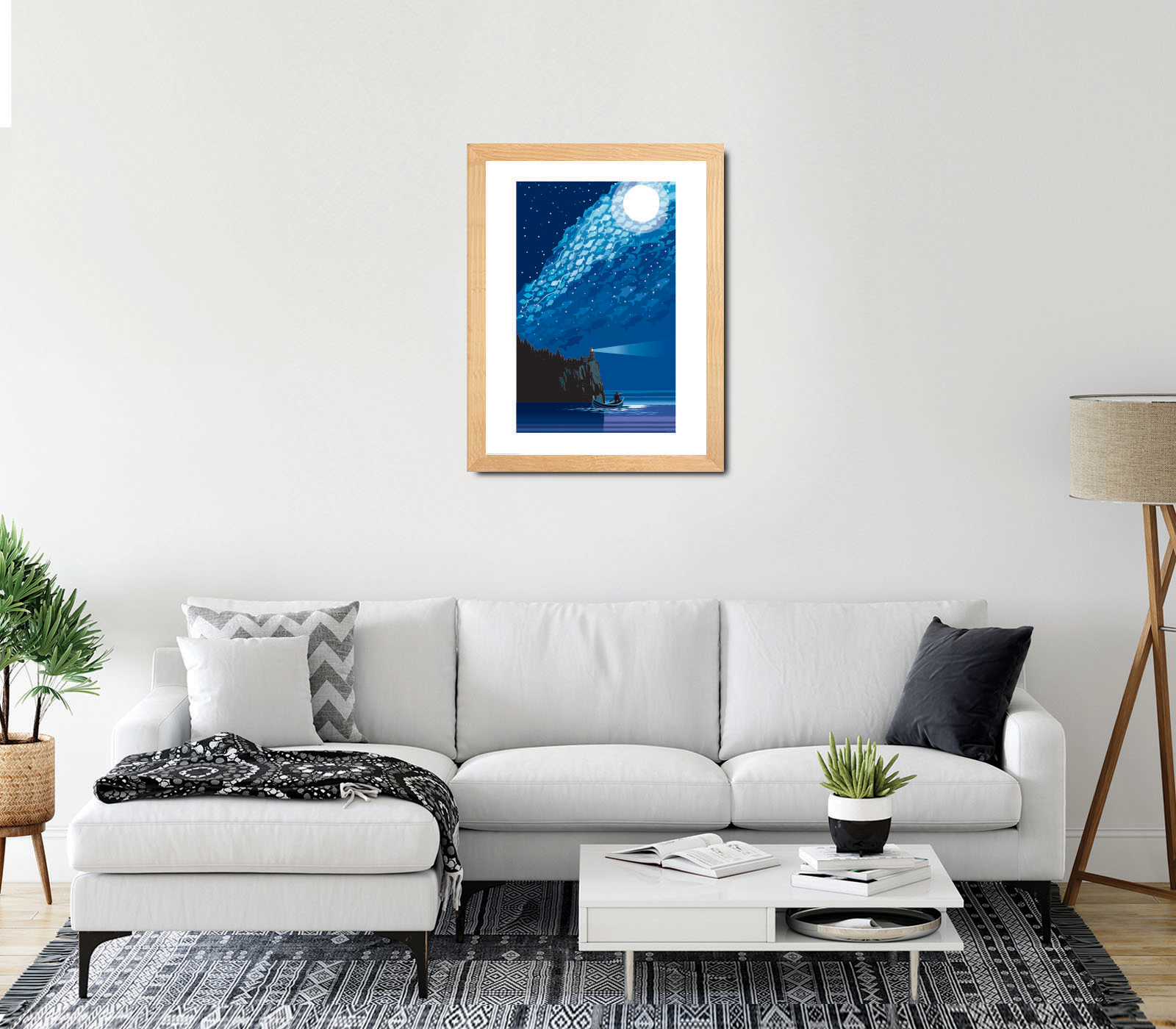Landmark MN | Lake Superior Starry Night Art Print - My American Goods