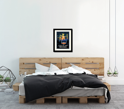Landmark MN | Lake of the Woods Art Print - My American Goods