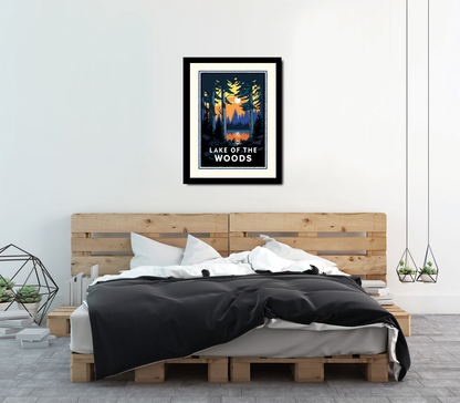Landmark MN | Lake of the Woods Art Print - My American Goods