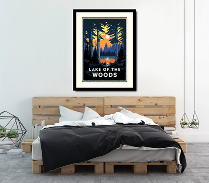 Landmark MN | Lake of the Woods Art Print - My American Goods