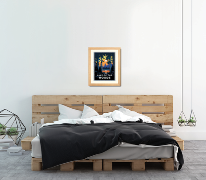 Landmark MN | Lake of the Woods Art Print - My American Goods