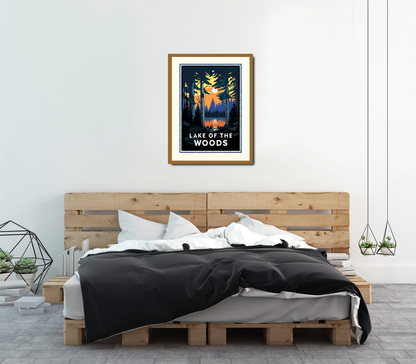 Landmark MN | Lake of the Woods Art Print - My American Goods