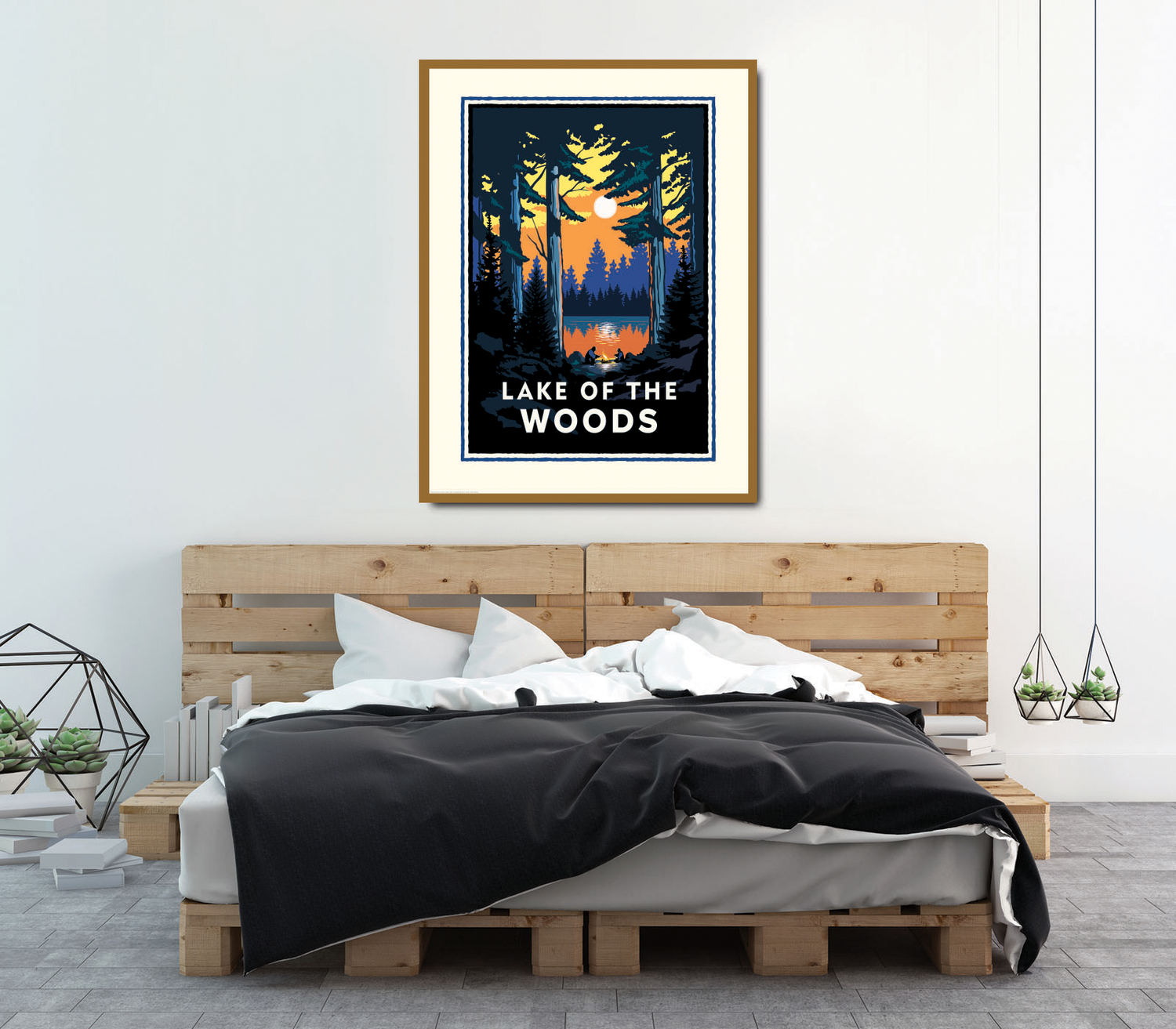 Landmark MN | Lake of the Woods Art Print - My American Goods