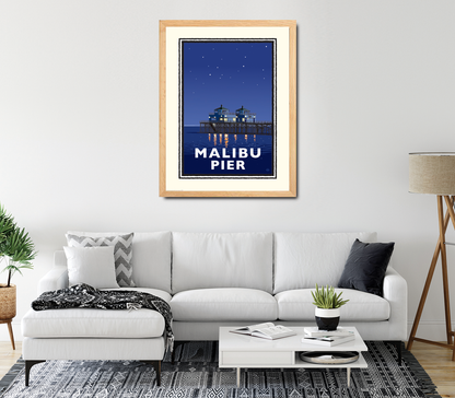 Landmark CA | Malibu Pier Night - My American Goods