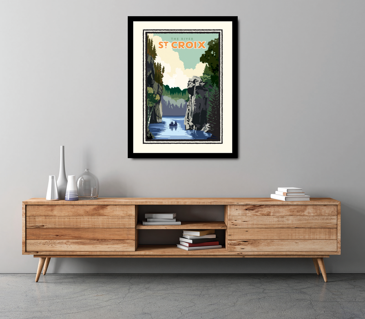 Landmark WI | St. Croix River Art Print - My American Goods