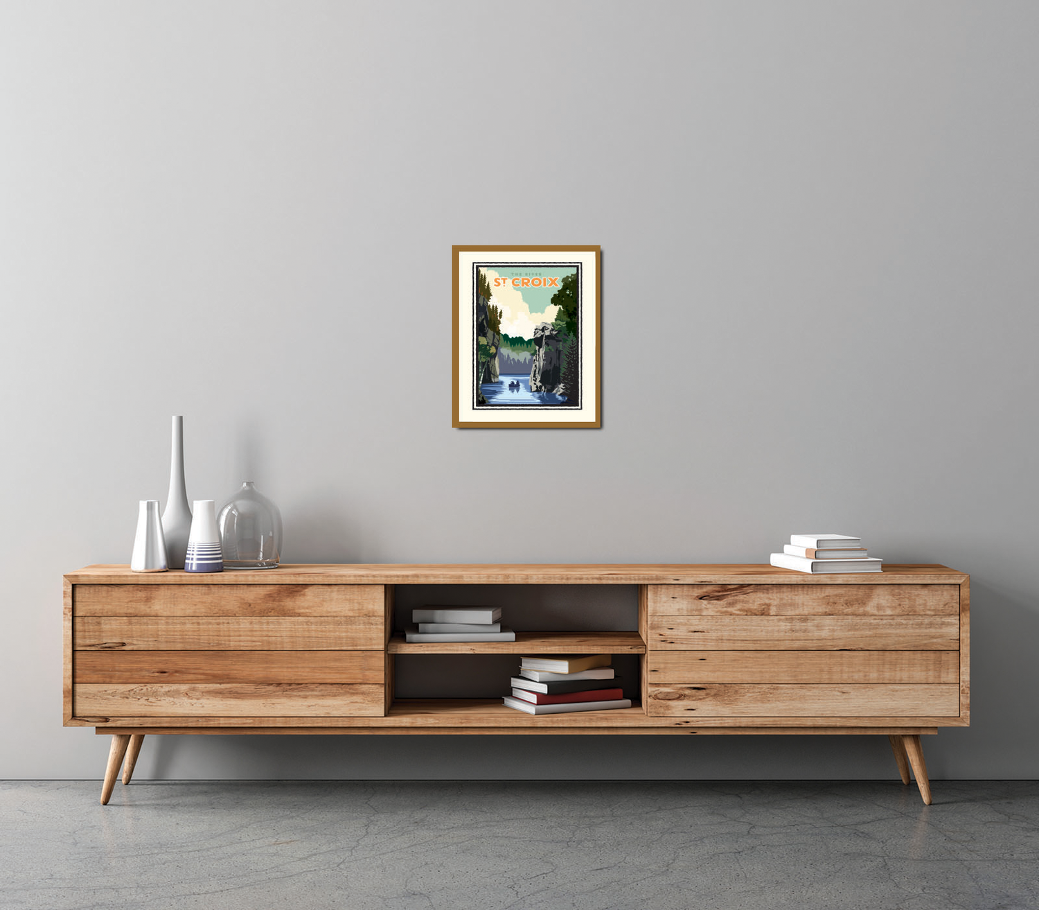 Landmark WI | St. Croix River Art Print - My American Goods