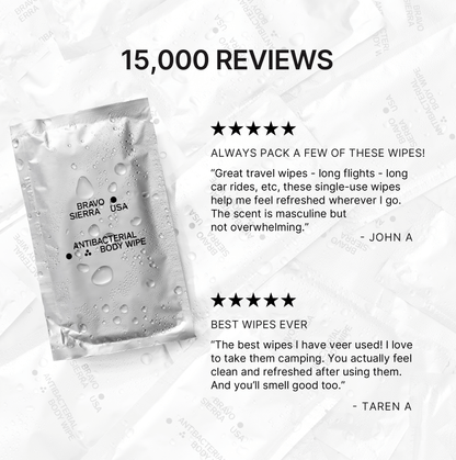 Bravo Sierra BODY WIPES Antibacterial Body Wipes